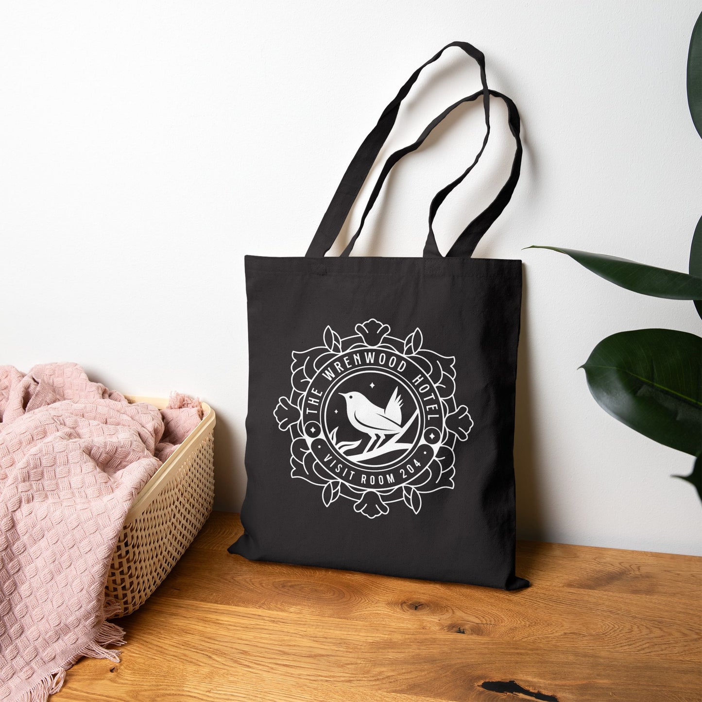 Wrenwood Hotel Emblem Tote Bag