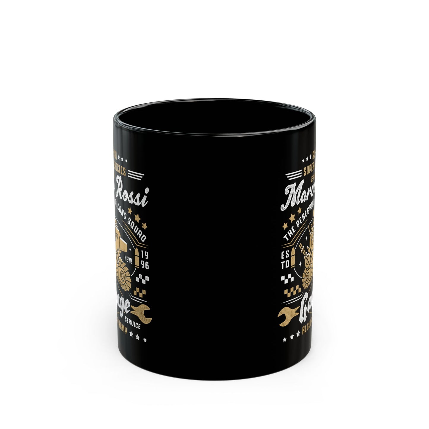 Peregrine Falcons Squad Garage Black Mug