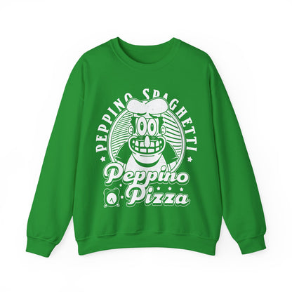 Peppino Pizza Crest Unisex Crewneck Sweatshirt