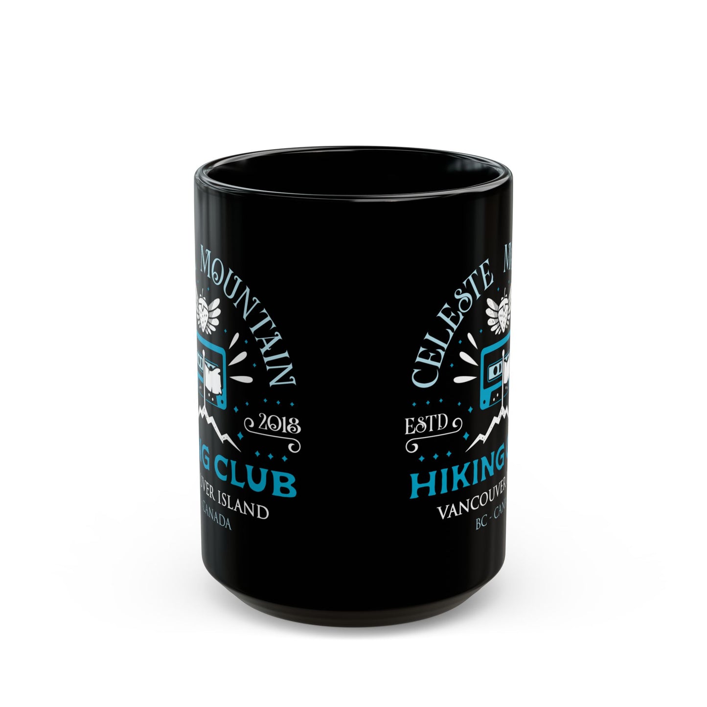 Celeste Mountain Hiking Club Black Mug
