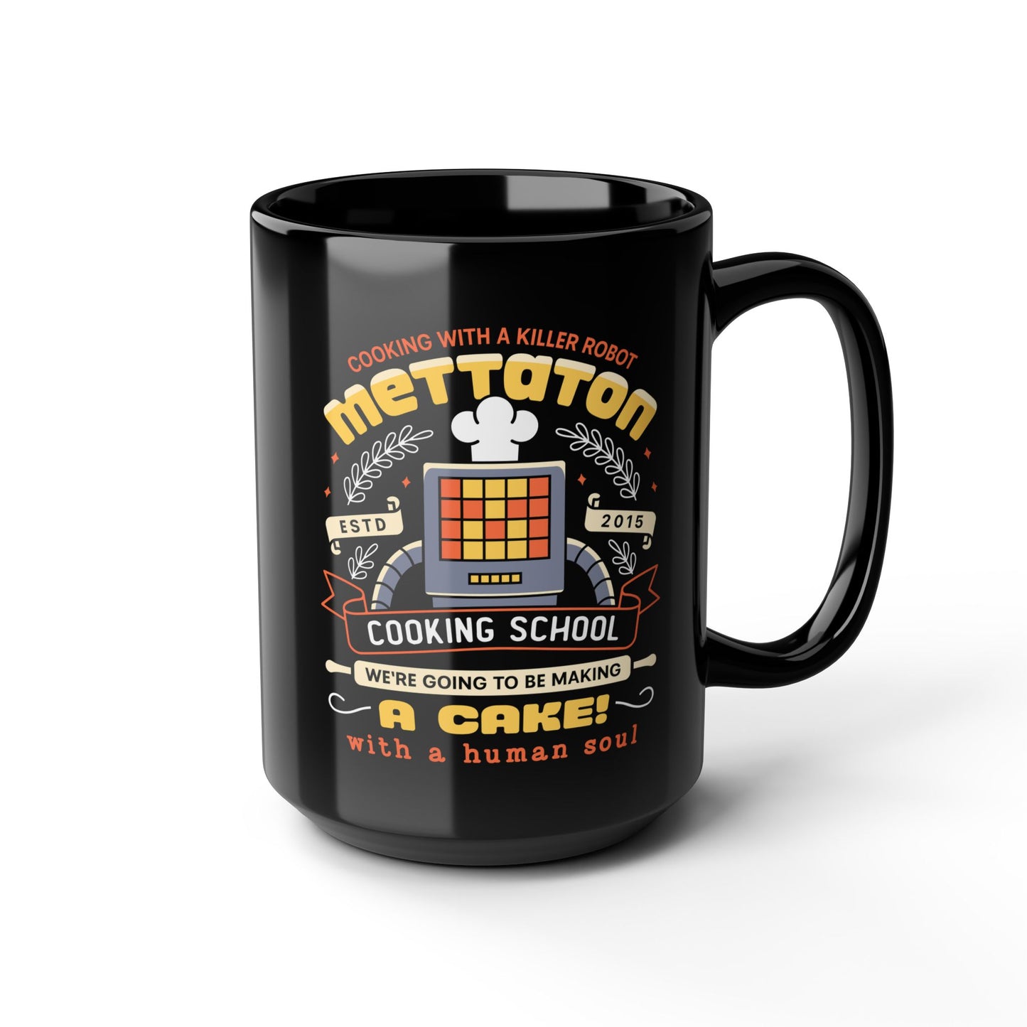 Mettaton Cooking School Crest Black Mug