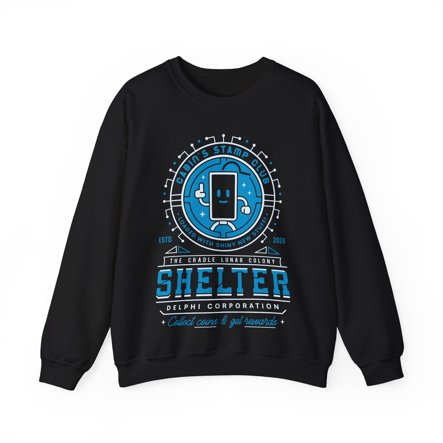 Cabin Coins Stamp Club Emblem Crewneck Sweatshirt