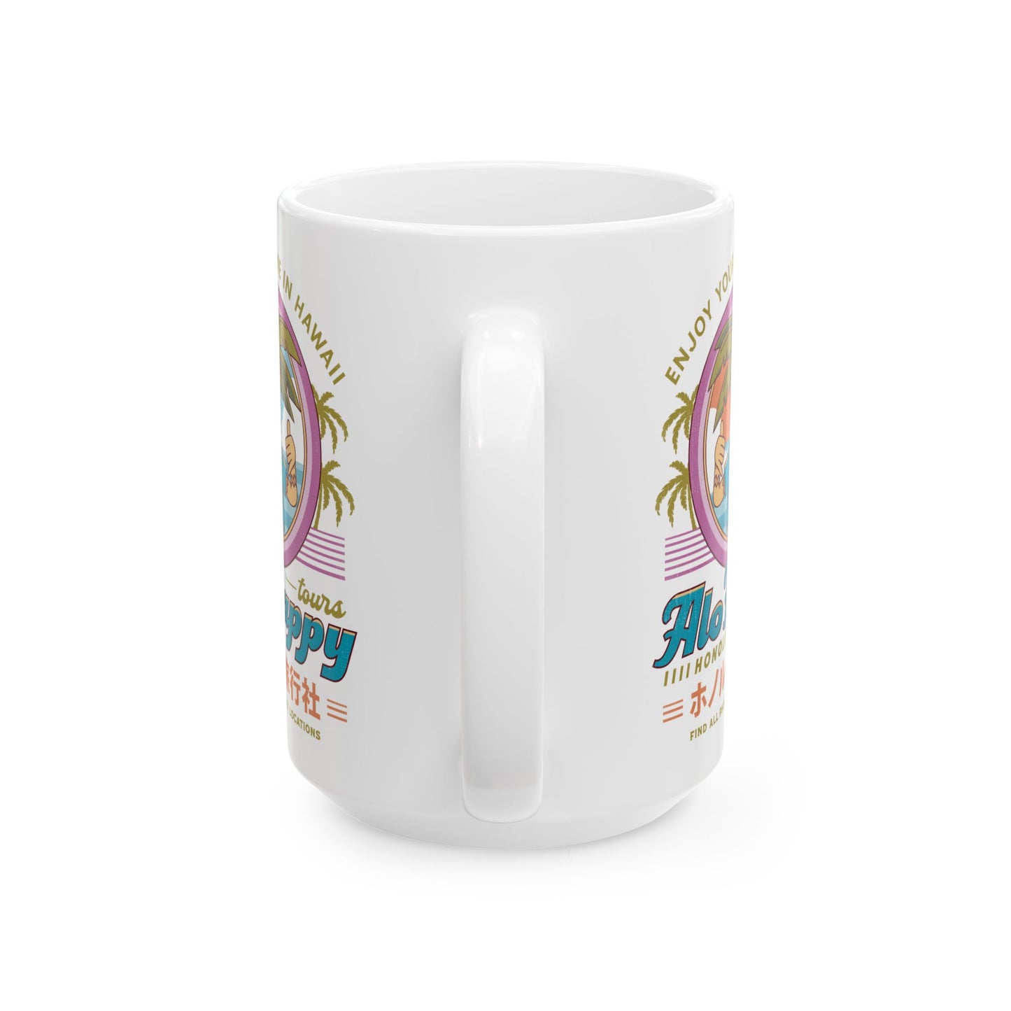 Alo Happy Tours Vintage Ceramic Mug