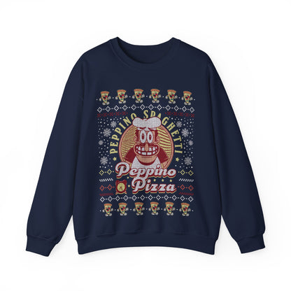 Peppino Pizza Ugly Sweater Unisex Crewneck Sweatshirt