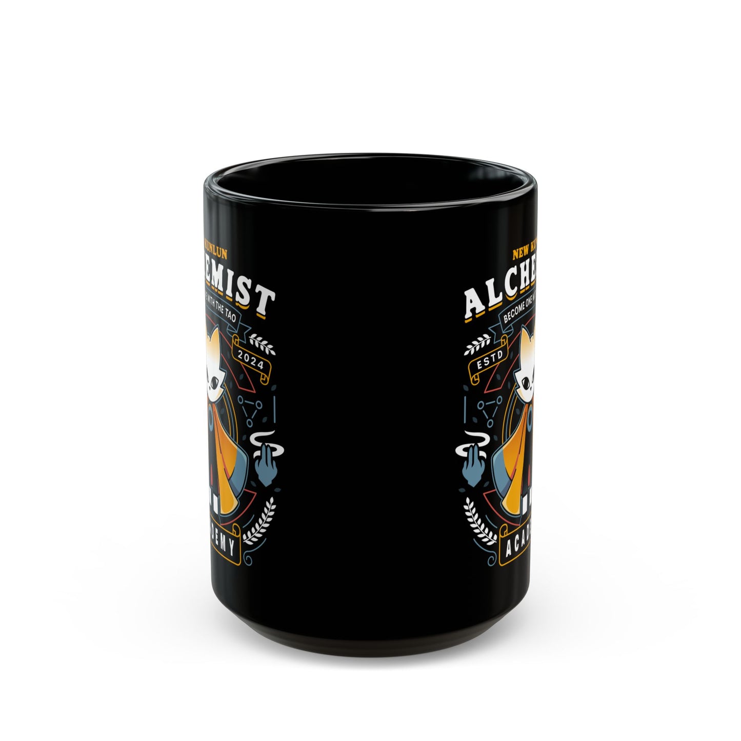 Alchemist Warrior Academy Black Mug