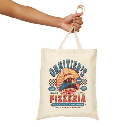 Ornitier Pizzeria Vintage Cotton Canvas Tote Bag