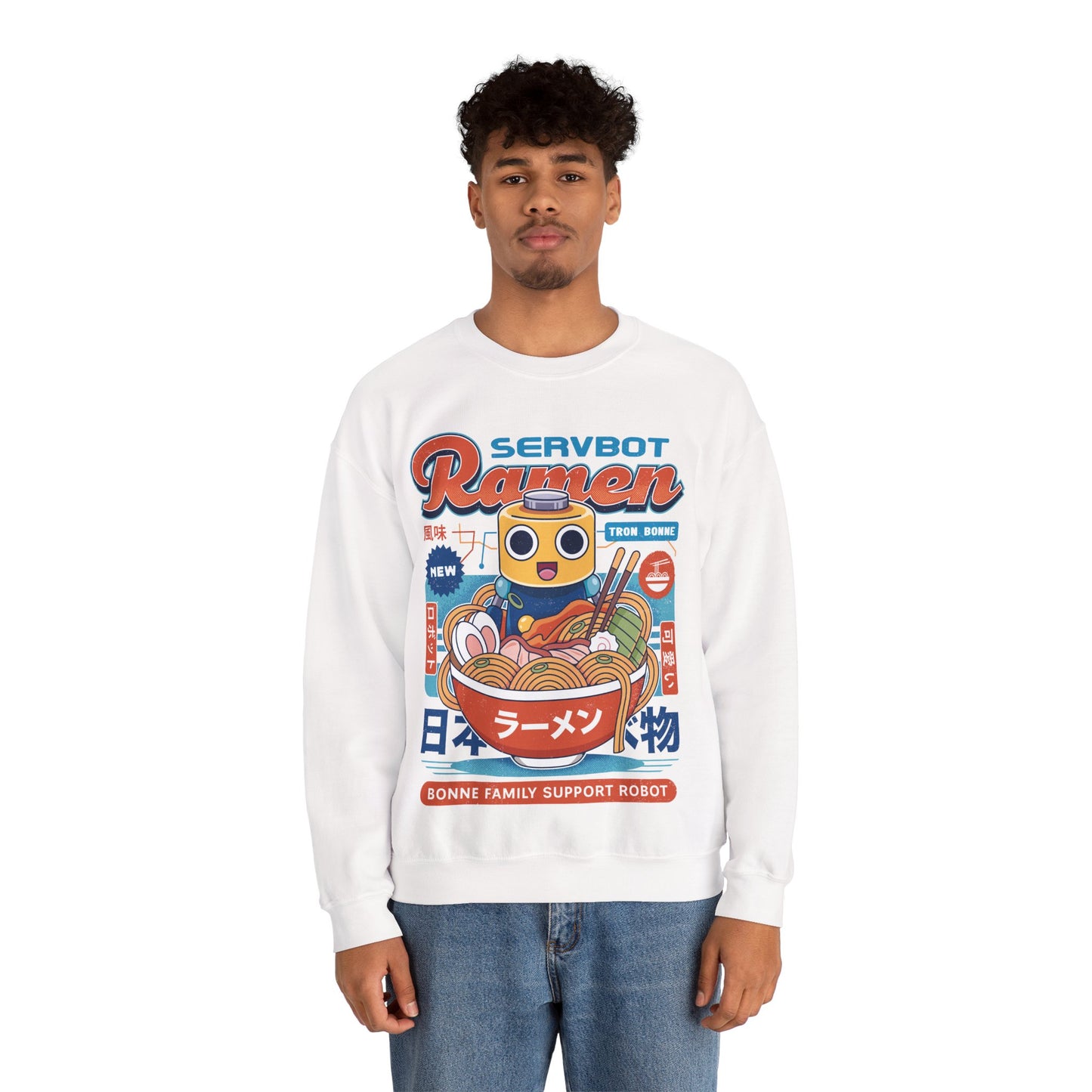 Servbot Ramen Vintage Crewneck Sweatshirt