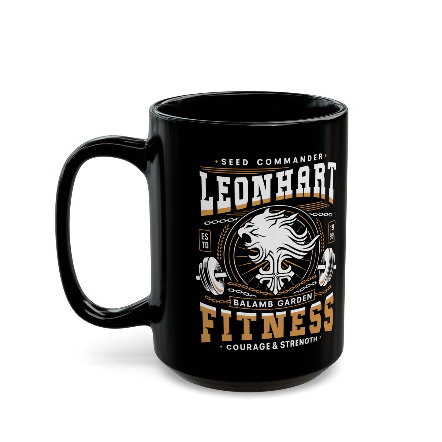 Squall Seed Fitness Emblem Black Mug