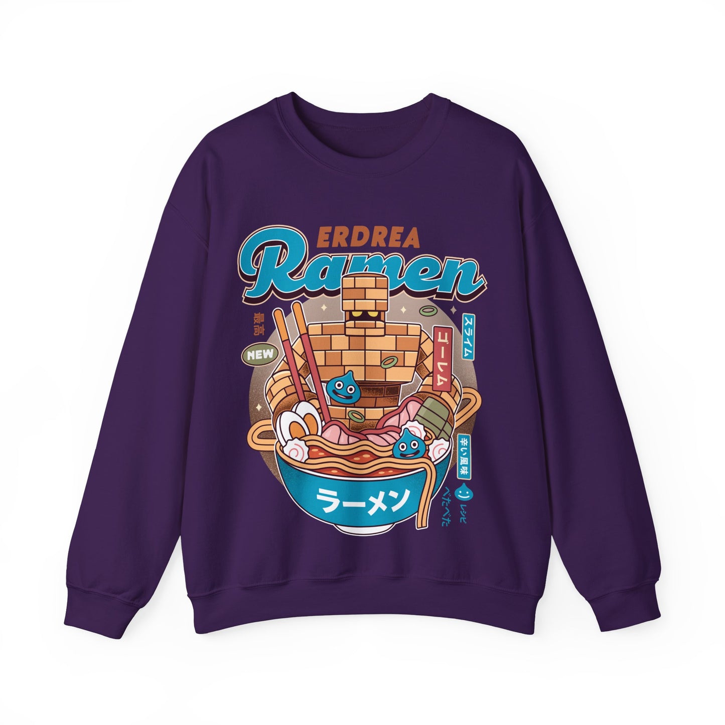 Erdrea Monsters Ramen Vintage Crewneck Sweatshirt