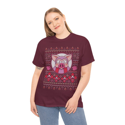 Evil Pigs Ugly Sweater Unisex T-Shirt