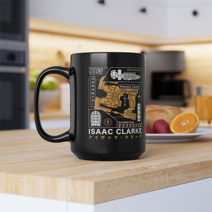 Isaac Clarke Aesthetic Black Mug