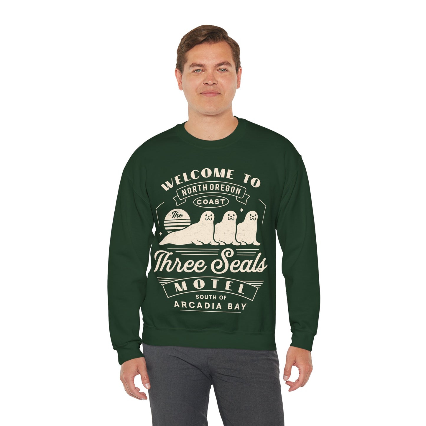 Three Seals Motel Emblem Unisex Crewneck Sweatshirt