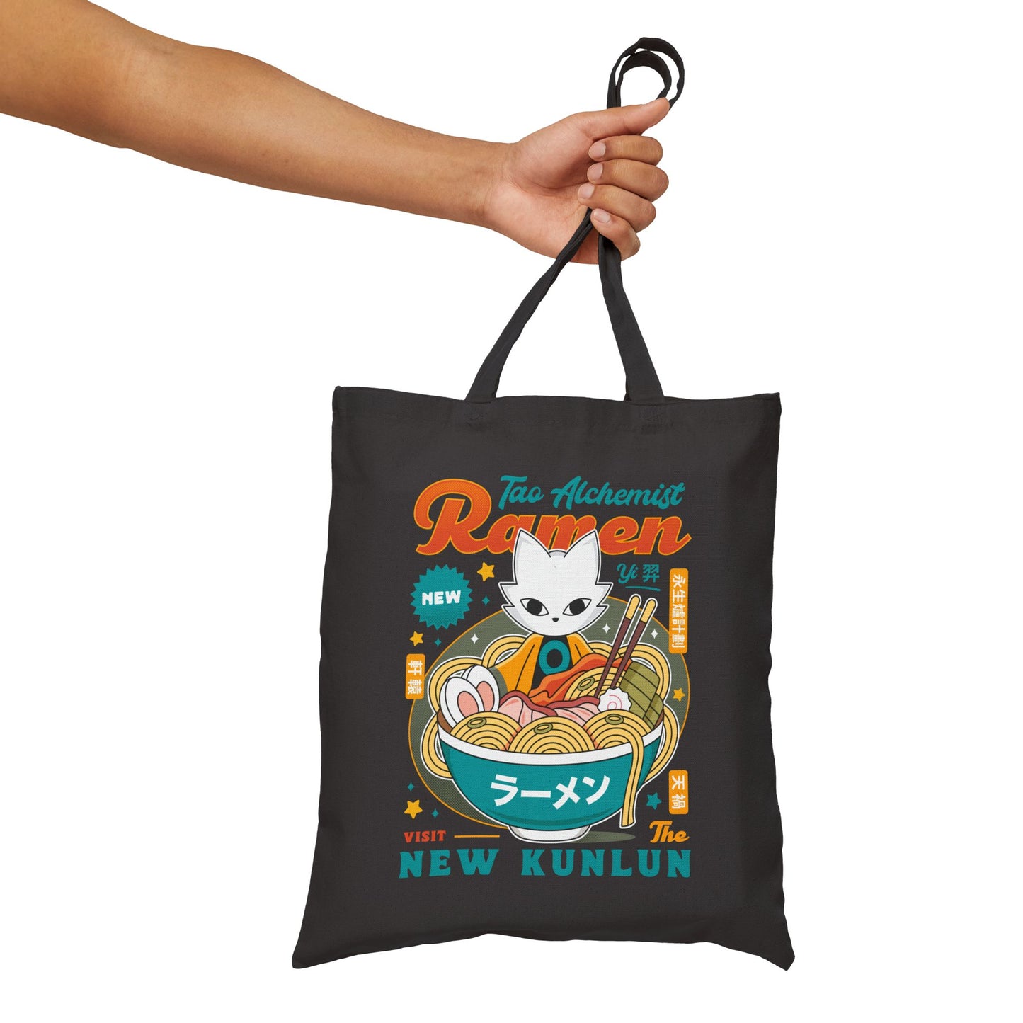 The Mysterious Alchemist Ramen Cotton Canvas Tote Bag