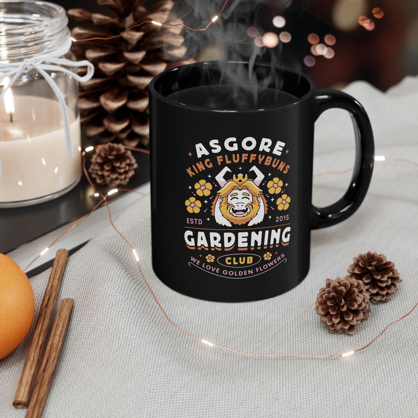 Asgore Gardening Club Black Mug