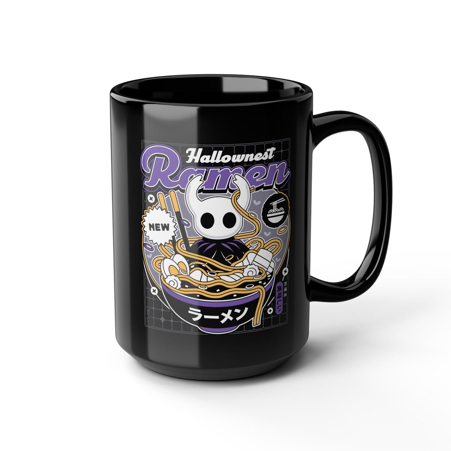 Hallownest Ramen Aesthetic Black Mug