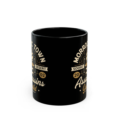 Morroc Oasis Town Guild Black Mug