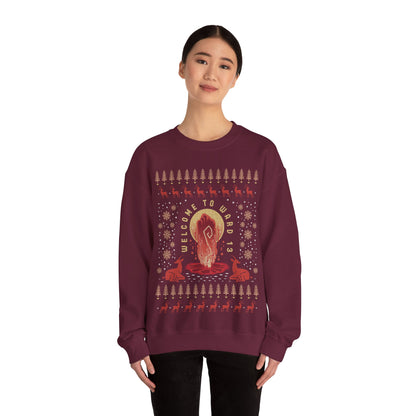 Welcome To Ward 13 Ugly Sweater Unisex Crewneck Sweatshirt