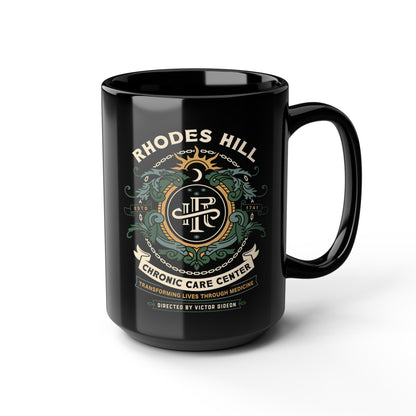 Rhodes Hill Chronic Care Center Crest Black Mug