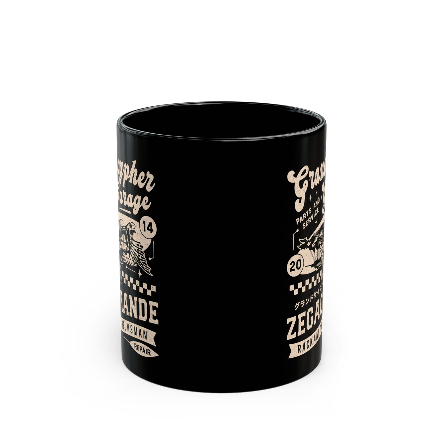 Zegagrande Garage Black Mug