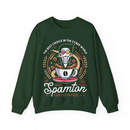 Spamton Coffee Emblem Crewneck Sweatshirt