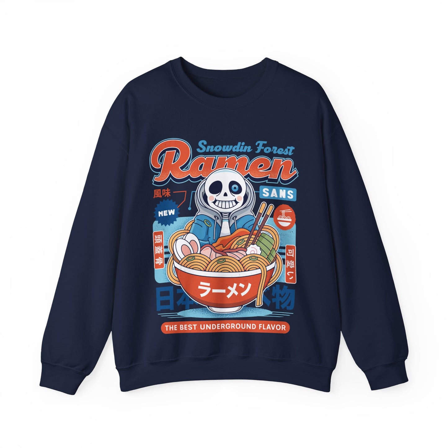 Snowdin Forest Ramen Vintage Unisex Crewneck Sweatshirt