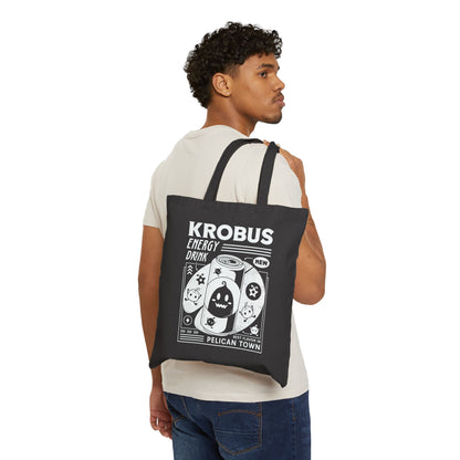 Krobus Energy Drink Grunge Canvas Tote Bag