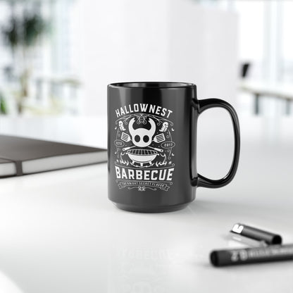 Hallownest Barbecue Emblem Black Mug