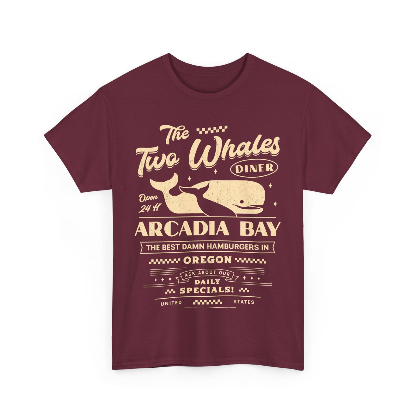 The Two Whales Diner Emblem Unisex T-Shirt