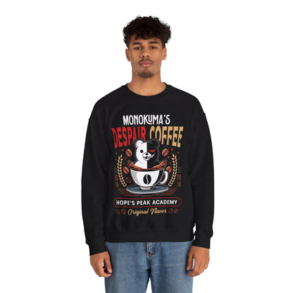 Hopes Peak Academy Coffee Crest Crewneck Sweatshirt