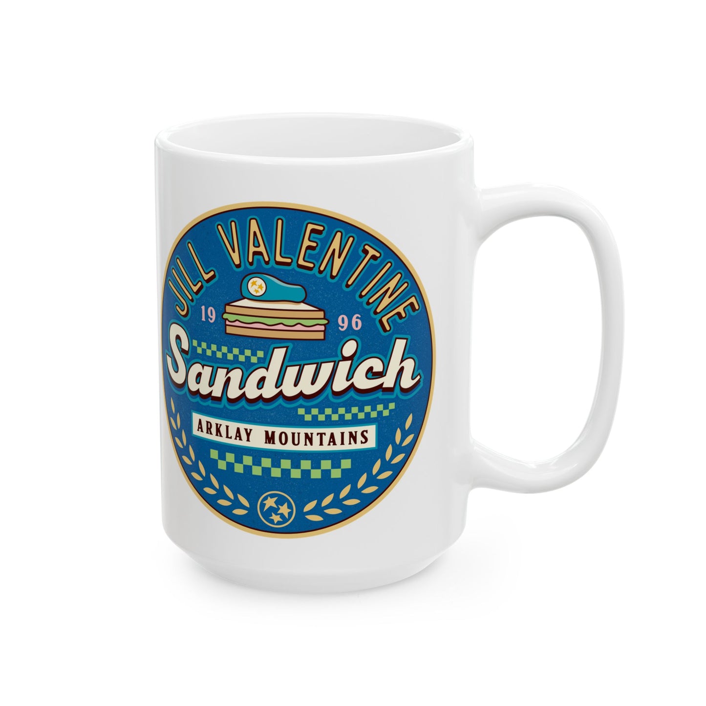 Jill Valentine Sandwich Ceramic Mug