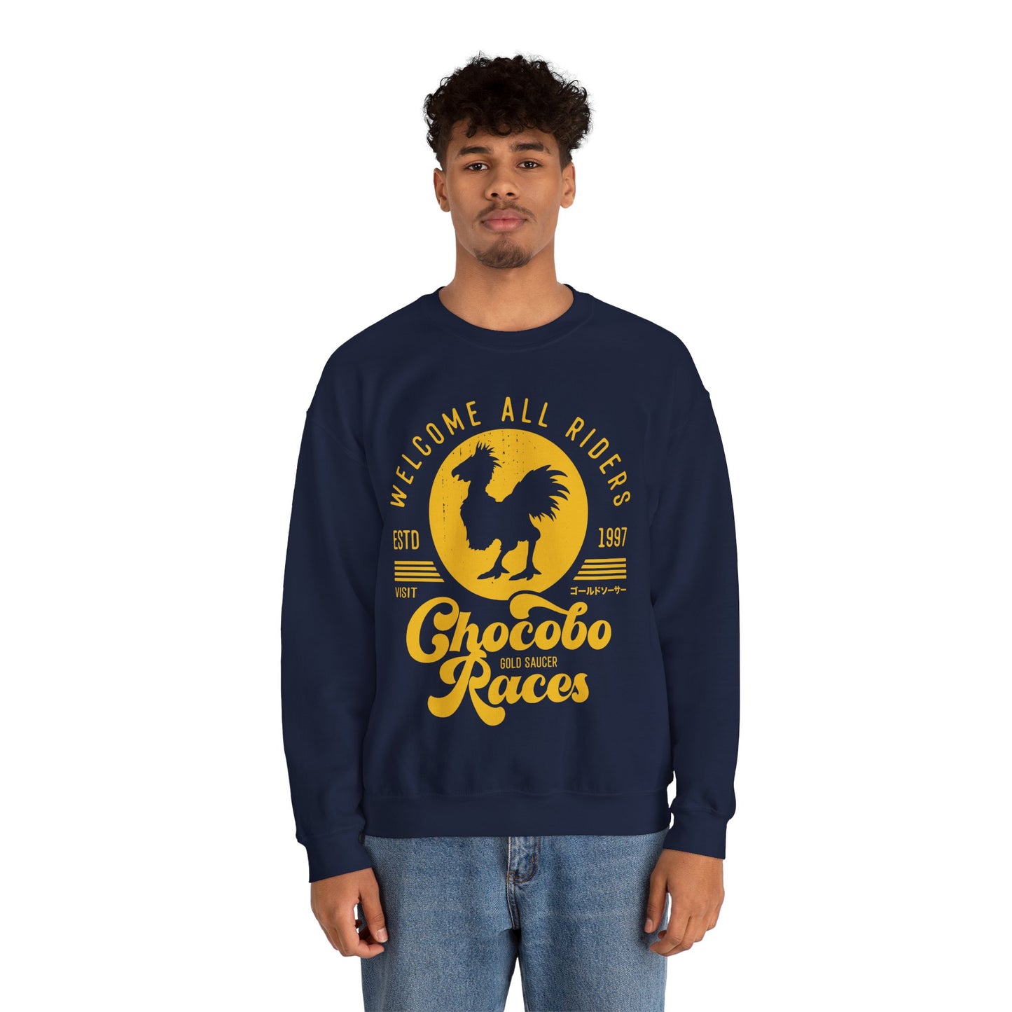 Chocobo Races Crest Unisex Crewneck Sweatshirt