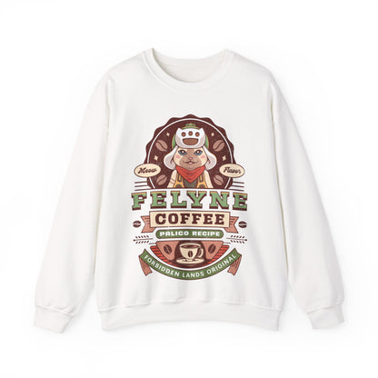 Felyne Palico Coffee Vintage Unisex Crewneck Sweatshirt