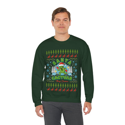 Santa Cactuar Christmas Unisex Crewneck Sweatshirt