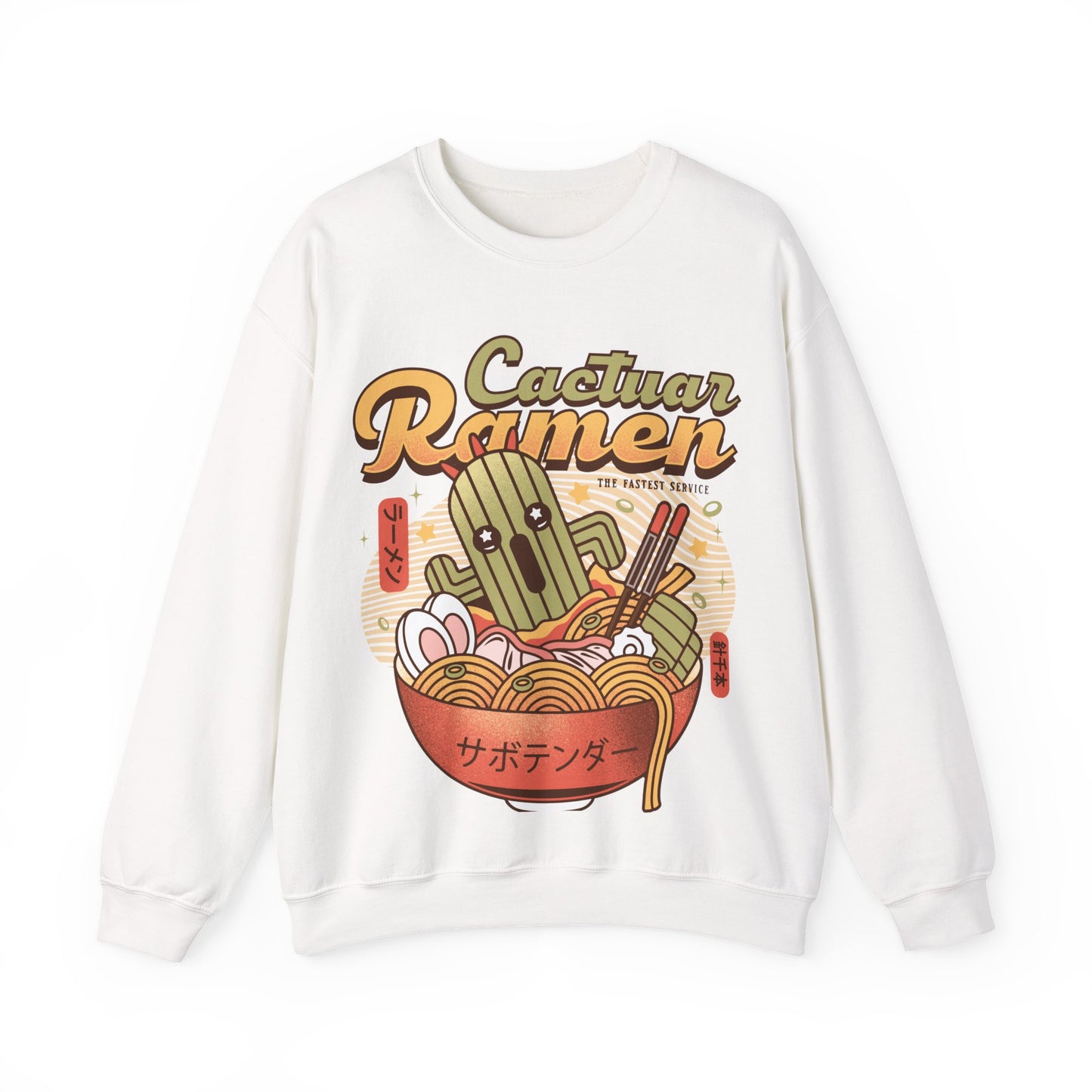 Cactuar Ramen Vintage Unisex Crewneck Sweatshirt