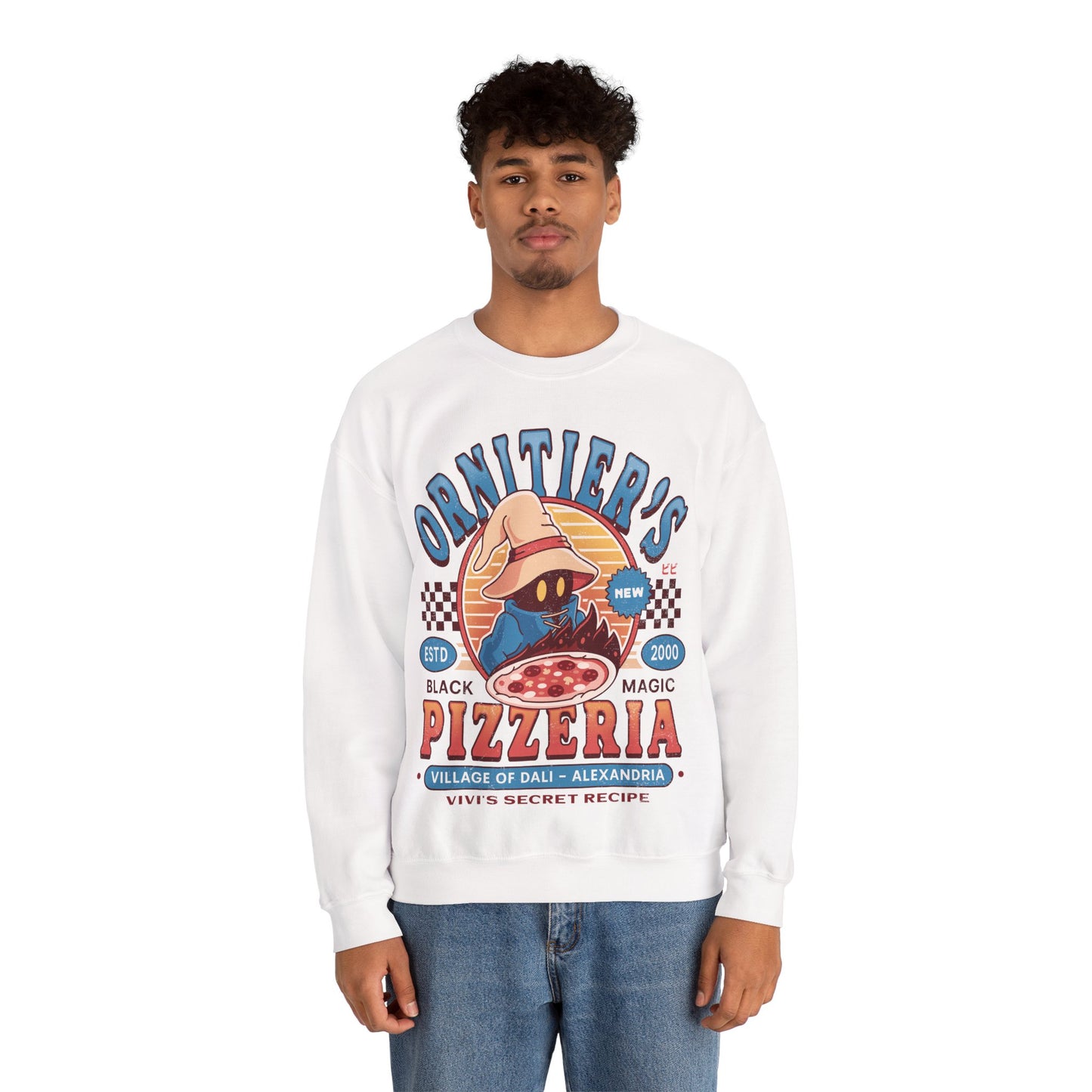 Ornitier Pizzeria Vintage Unisex Crewneck Sweatshirt