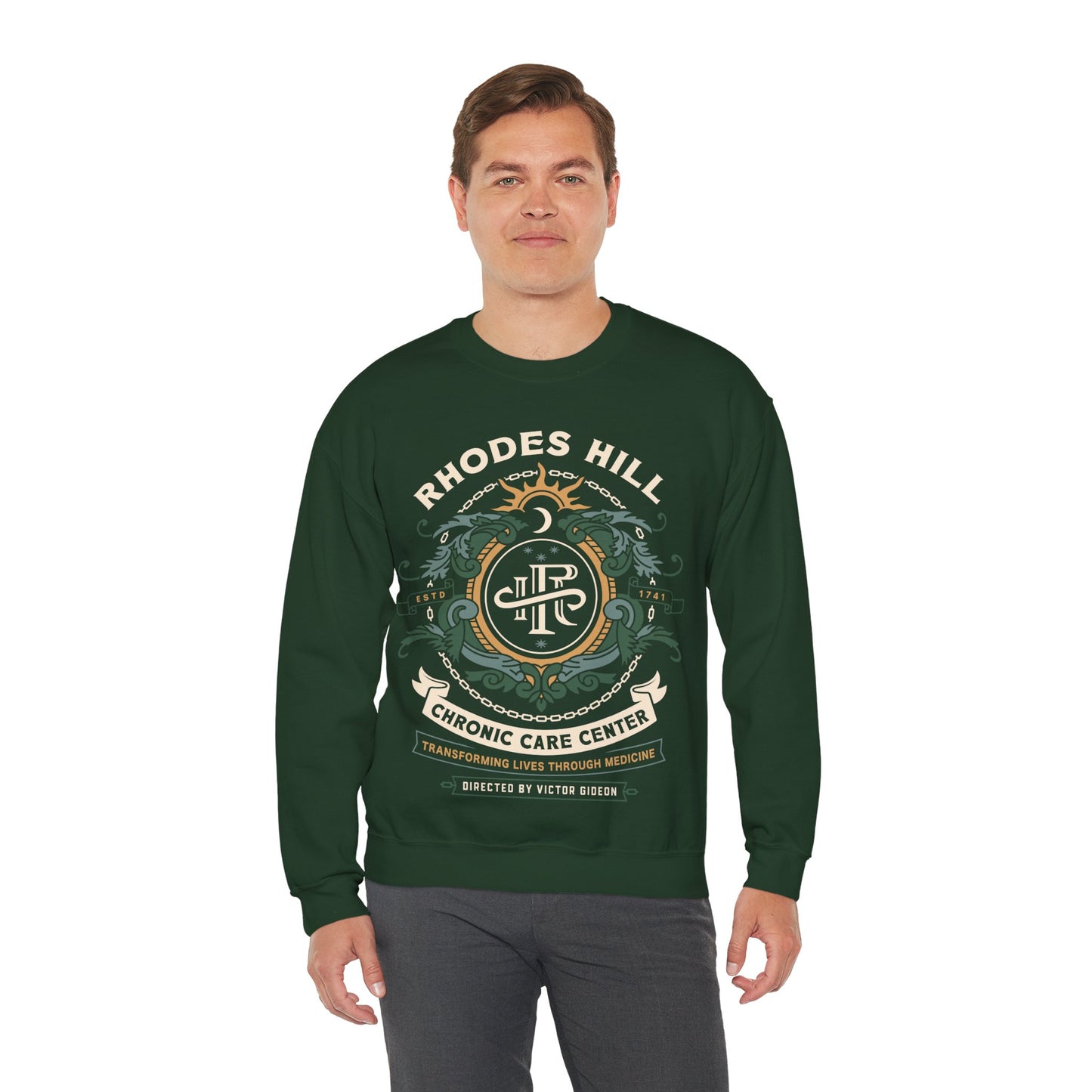 Rhodes Hill Chronic Care Center Crest Crewneck Sweatshirt