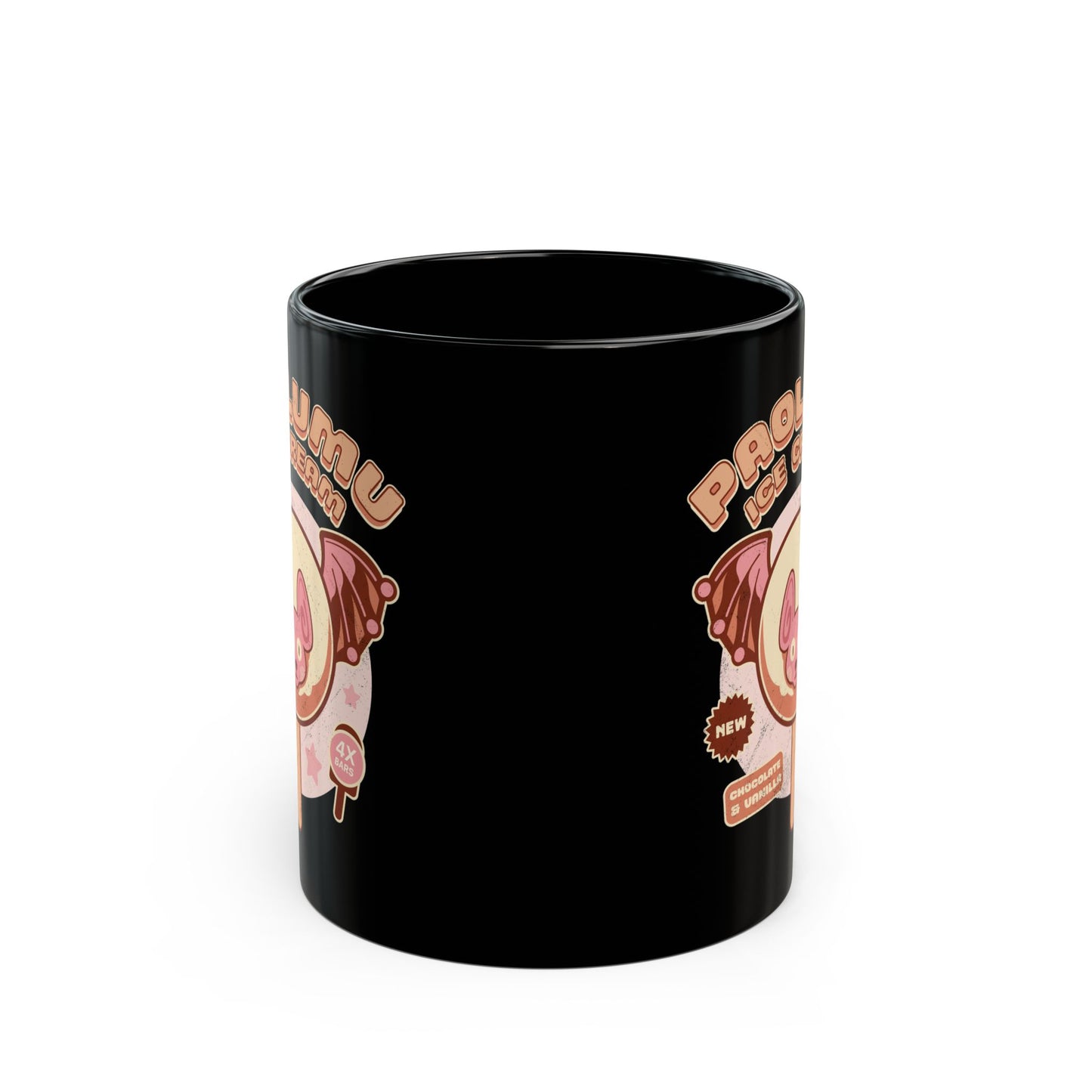 Paolumu Ice Cream Black Mug