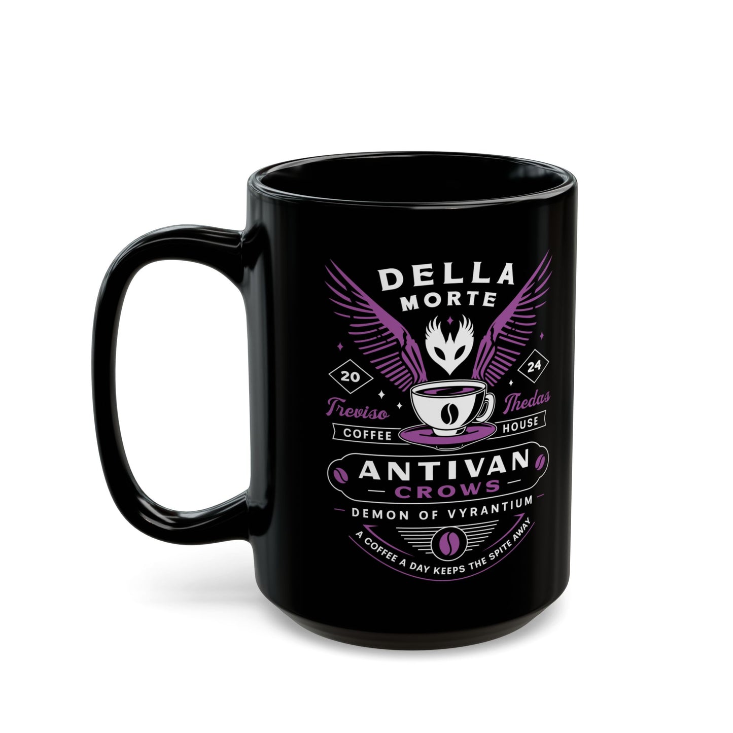 Antivan Crows Coffee Crest Black Mug
