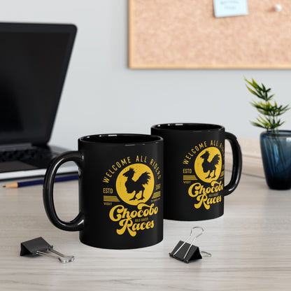 Chocobo Races Crest Black Mug
