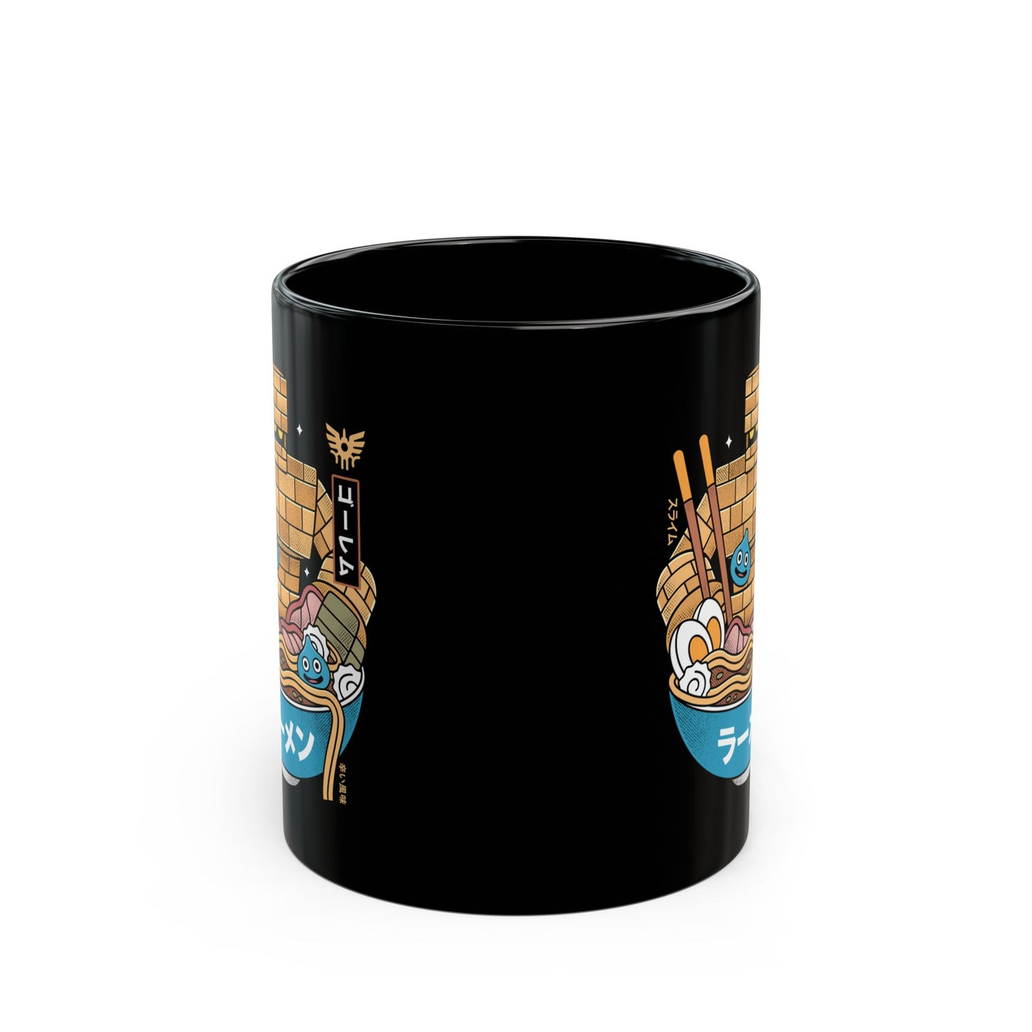 Erdrea Monsters Ramen Grunge Black Mug