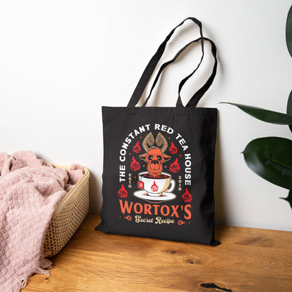 Wortox Red Tea Emblem Tote Bag