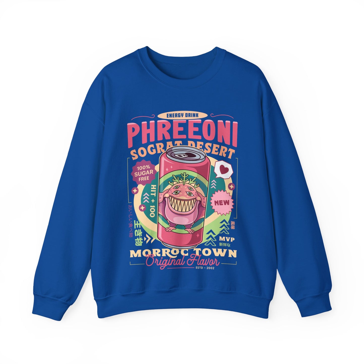 Phreeoni Energy Drink Unisex Crewneck Sweatshirt