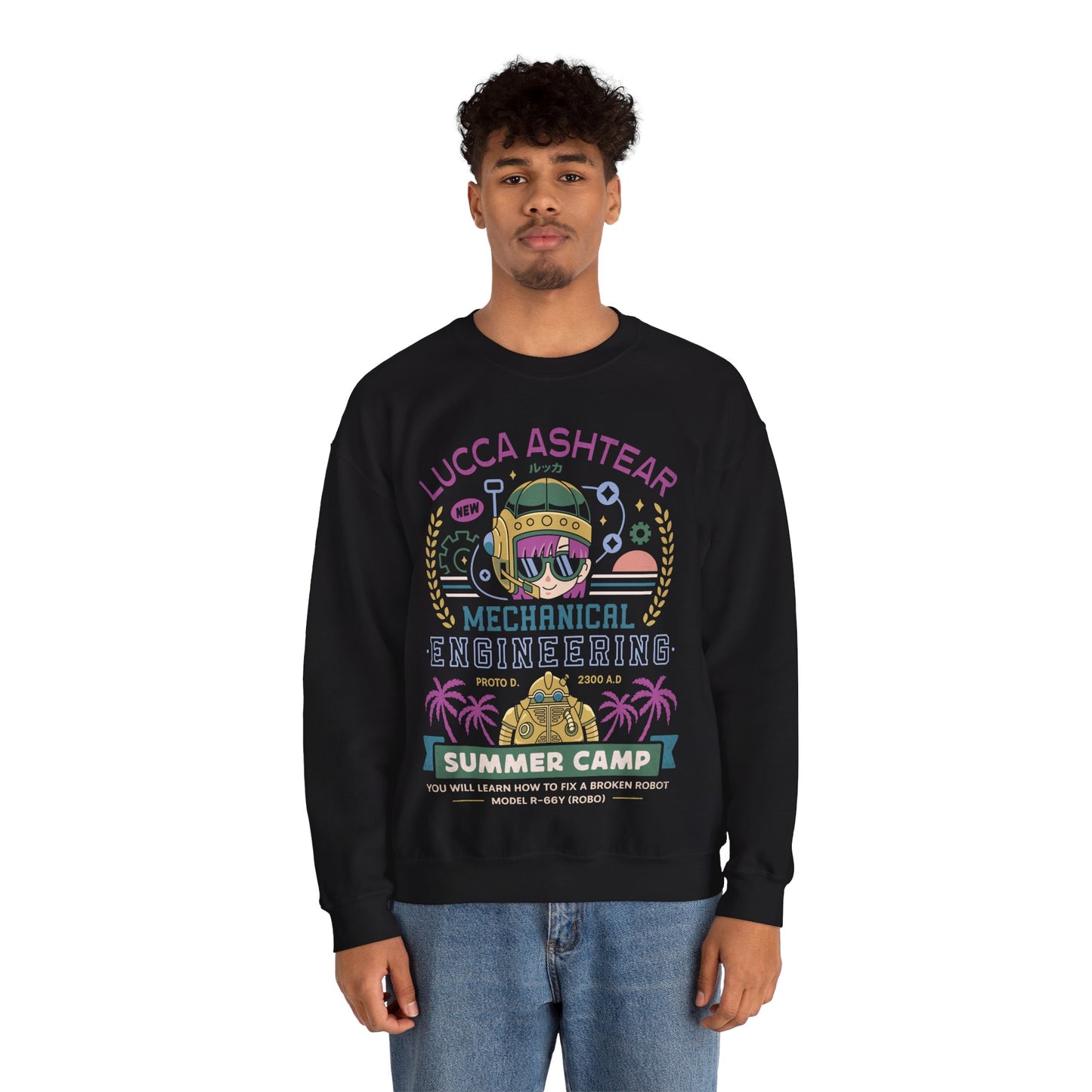 Lucca Ashtear Summer Camp Unisex Crewneck Sweatshirt