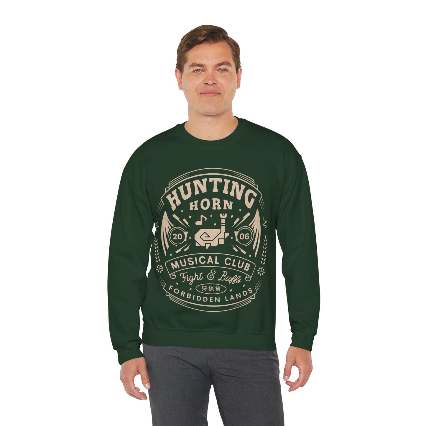 Hunting Horn Musical Club Unisex Crewneck Sweatshirt