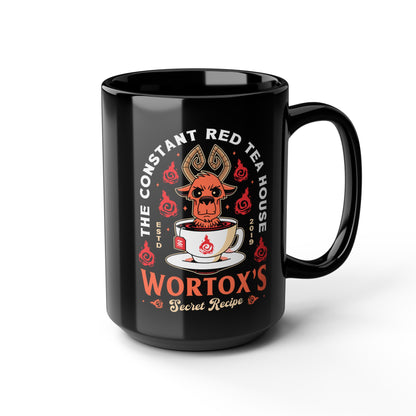 Wortox Red Tea Emblem Black Mug
