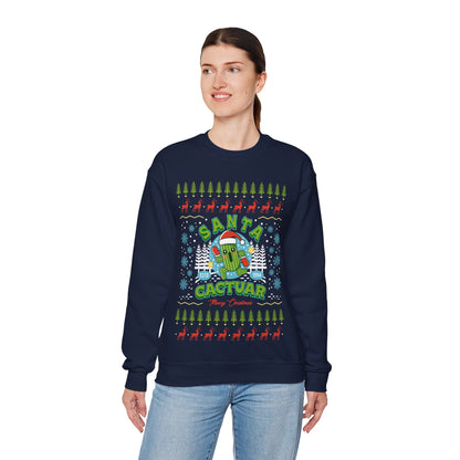 Santa Cactuar Christmas Unisex Crewneck Sweatshirt