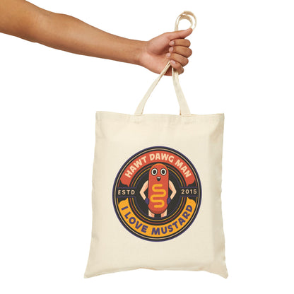Hawt Dawg Man Emblem Canvas Tote Bag