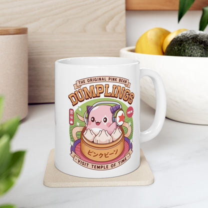 Pink Bean Dumplings Vintage Ceramic Mug