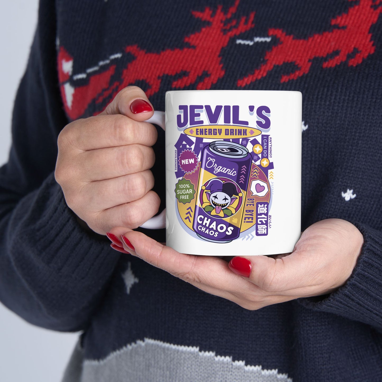Jevil Energy Drink Ceramic Mug
