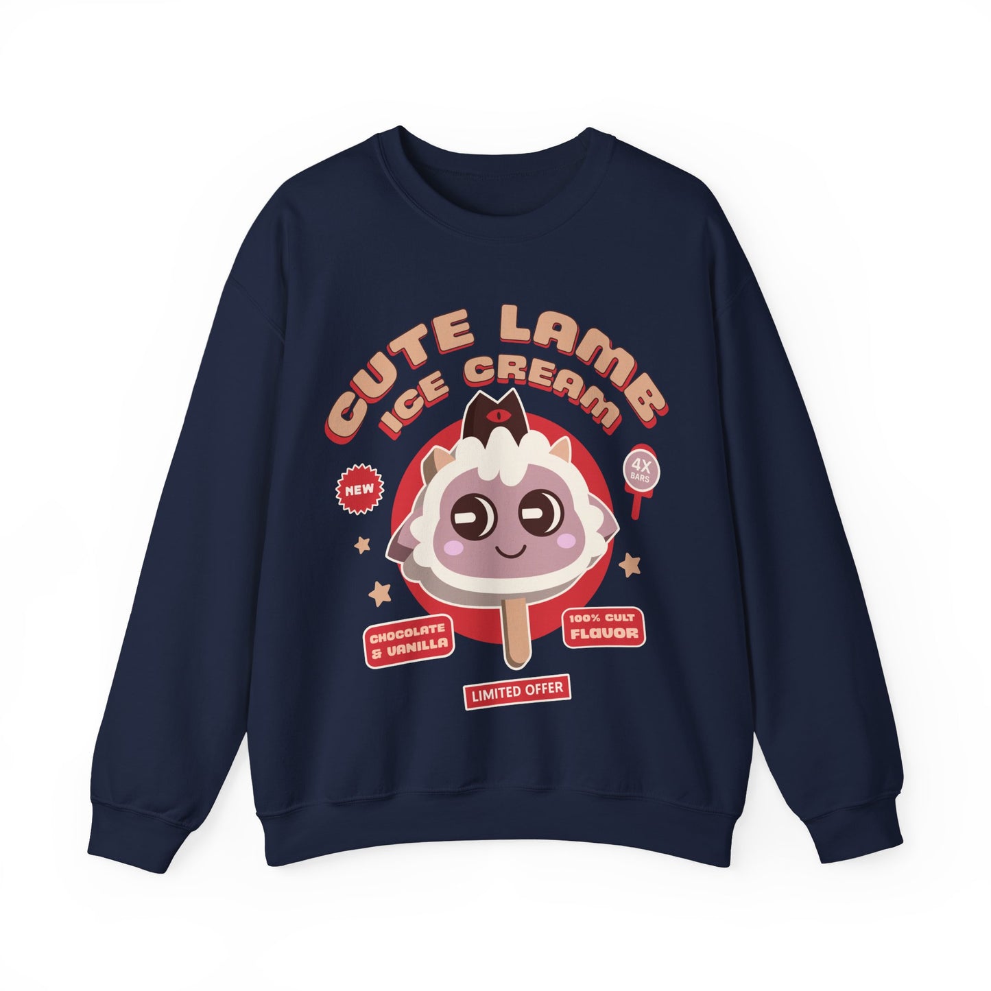 Lamb Ice Cream Unisex Crewneck Sweatshirt